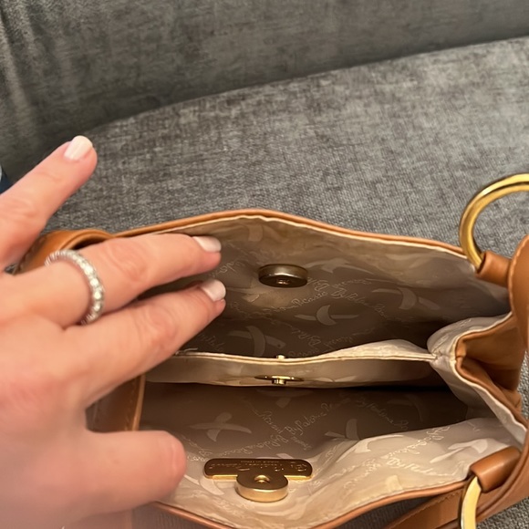 Small Paloma Picasso shoulder handbag also cross body bag caramel color - Picture 2 of 5